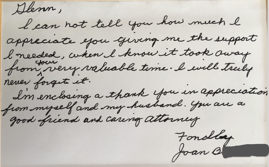 Letter from Joan B.