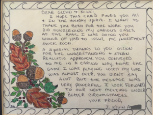 thank you letter from a client's life changing case